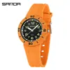 Reloj de Cuarzo Estilo Coreano Sanda Sencillo Ligero Resistente al Agua para Estudiantes de Primaria y Secundaria Reloj de Pulsera Infantil Solo Hora Luminoso
