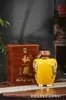 Garrafa de Vinho de Cerâmica Jingdezhen Jarro de Vinho de 5 Jin Garrafa de Vinho de Ovelha Jarro de Vinho do Ano da Ovelha dos 12 Signos Garrafa de Baijiu Atacado Garrafa de Vinho do Ano da Ovelha
