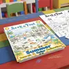 Pósters para colorear de compra directa transfronteriza, libros para colorear divertidos de encontrar objetos, cuadernos de dibujo para niños, álbumes para colorear con temática de playa de verano