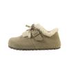 Sapatos Birkenstock de Sola Macia All-Inclusive para Mulheres 2025 Novas Botas de Neve de Veludo de Inverno Retrô Birkenstock Flats Sapatos Quentes de Algodão