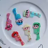 Pente novo de desenho animado com clipe bico de pato doce fofo criativo coração de menina formato de pente pequeno acessório de joia de dupla finalidade