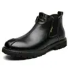2025 Botas Martin Nuevas de Primavera Comercio Exterior Correa Hombres Primavera y Otoño Caña Larga Suela Completa Comercio Exterior Dropshipping Zapatos de Hombre