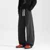 Pantalones Bufanda Casual para Hombre Pantalones Anchos Desestructurados Americanos Pantalones Negros de Otoño Nuevos Pantalones Deportivos Holgados de Patchwork Primavera/Otoño