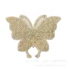 Adesivos de Borboleta com Strass Dupla Face para Carro, Patches DIY para Sapatos, Chapéus, Bolsas, Acessórios de Roupa, Diamantes para Decoração de Carro