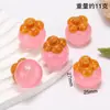 Miniatura Naranja Artificial Luminosa Fruta y Verdura Estéreo Comida Juguete Resina Adornos Pequeños Horquilla DIY Accesorios de Decoración
