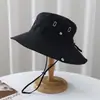 Nuevo sombrero de pescador para mujer, sombrero de cuenca con visera para viajes y montañismo en Japón, sombrero UV para pescar con anzuelo para hombre, venta al por mayor