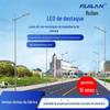 Poste de Rua LED Braço Único/Duplo Alimentado pela Rede Elétrica 4,6m 8,1m 60W Iluminação Externa Distribuição Precisa de Luz Economia de Energia
