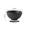 Bowls de Cerámica Simples, de Aspecto Elegante, Creativos en Blanco y Negro para el Hogar, Restaurantes y Hoteles Vajilla de Cerámica al por Mayor Bowls para Arroz