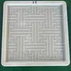 Molde de Azulejo de Chão Antigo Fundo de Pátio Chinês Parede de Edifício Antigo Superfície de Parede em Relevo Decoração de Piso Molde de Tijolo Azul Tijolo Florido