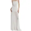 Comercio Exterior Amazon Vestido Largo de Tubo sin Tirantes para Mujer Verano Ajustado Malla Plisada Vestido de Noche para Fiesta ins