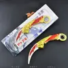 Adaga Scimitar Rotativa de Rebote Aprimorada C Fogo Dragão F Linha Rotação Liga Modelo Arma Brinquedo Lâmina Fechada