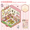 Adesivos de Paisagismo para Casa de Sobremesas de Chocolate Yilan 10.0 Cabine Estéreo 3D Manual de DIY Adesivos de Empilhamento em Miniatura