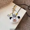 Colar de Tecido Cartoon Urso Fofo e Filhote, Único e de Alto Padrão, Acessório de Corrente para Suéter Fofo Estilo Retrô