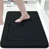 Alfombra de baño absorbente con patrón de meandro transfronterizo temu, forro polar simple, para baño y WC, fabricante mayorista, secado rápido, engrosada para pies