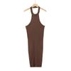 Vestido corto de punto de dos piezas con cuello colgante, minifalda sexy de estilo europeo y americano para primavera y verano, para mujer