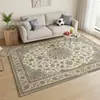 Tapete Persa Mandala Estilo Retrô Nórdico Tapete Resistente ao Desgaste para Sala de Estar Veludo Decoração de Pousada Tapete Estilo Étnico