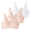 Ropa Interior Sin Costuras de Seda de Hielo para Mujer, Talla Grande, Sin Aros, Chaleco Deportivo para Mujer, Transpirable, Hermoso Espalda, Sujetador Fino Cómodo