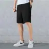Shorts Masculino Plus Size Cor Sólida Versátil de Caimento Solto para Verão Praia Casual com Cordão e Zíper para Homens