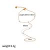 Pulsera de acero inoxidable chapada en oro de 18k estilo ins europeo y americano no se desvanece para mujer cadena de cuentas de arroz de acero de titanio nicho de alto nivel cadena de dedo