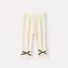 Leggings de Encaje con Lazo Estilo Coreano Lindos de Primavera para Bebés e Infantes, Pantalones Elegantes y Versátiles para Niñas Bebés