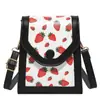 Al por mayor Bolsita Cuadrada Popular de Este Año Bolso de Mujer Otoño 2025 Nuevo Bolso de Hombro Color Cereza Contrastante Bolso Cruzado Versátil de Fresa