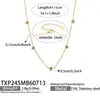 Set de collar y pulsera con forma de corazón de circonita de colores transfronterizo europeo y americano, acero de titanio chapado en oro, joyería estilo Ins fresca y suave para mujeres