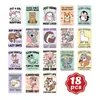 18 Cartões de Mensagem Divertidos com Animais Fofos de Desenho Animado Amazon Temu Novos Cartões Decorativos para Mensagens Atacado