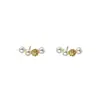 Nuevos Pendientes Sencillos de Perla y Circonita con una Palabra Sonriente para Mujer, Pendientes de Lujo Ligero, Pendientes Cool Franceses