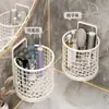 Suporte de Pente para Banheiro, Rack Multifuncional de Parede para Escova de Dentes e Pasta de Dente, Organizador de Armazenamento de Parede para Banheiro