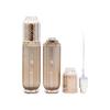 Conjunto de cosméticos de plástico dourado frasco de creme facial de acrílico frasco de loção de 30ml60ml100ml frasco de essência