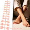 Tiras de Uñas de Pies de Alto Brillo Más Vendidas de Amazon, Paquete de 24 Piezas, Parches para Uñas de Color Sólido, Sin Sellador, Uñas Postizas