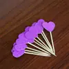 Bolo criativo pequeno cartão de inserção de bolo de amor decoração de palito de coração pêssego layout de mesa de sobremesa brilho de amor 10 peças Preço