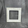 Moldura de Foto Quadrada Branca Seca Flor Seca Estilo Europeu Retrô Decoração de Atmosfera de Parede de Madeira para Casa Alojamento Adereços para Posing de Fotografia