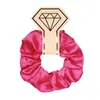 Diadema de Scrunchie de Color Sólido Brillante Satinado para Recoger la Cola de Caballo, Anillo para el Cabello con Forma de Intestino de Cerdo, Set