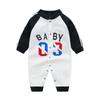 Mameluco de bebé niño con uniforme de béisbol, ropa para bebé de 0 a 1 año, primavera y verano, algodón, mameluco de manga larga, mameluco de primavera