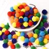 Pompons Coloridos de Alta Elasticidade, Bolas de Pelúcia Coloridas, Pompons Pequenos, Materiais e Acessórios de Artesanato DIY para Crianças do Jardim de Infância