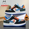 Zapatos para Niños Babudou Otoño e Invierno 2025 Niños Medianos y Grandes Zapatos Deportivos de Cuero Impermeables Estudiantes de Primaria Casuales Zapatos Aj