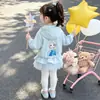 Chaqueta de Malla Patchwork Elsa para Niñas de Comercio Exterior, Nuevo Estilo Coreano Otoño 2026, Ropa Infantil de Moda para Celebridades de Internet