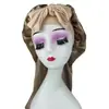 Touca de Noite com Laço Cruzado Seda de Imitação Alta Elasticidade Cauda Longa Touca de Noite Salão de Beleza Cuidados com o Cabelo Touca de Noite de Aba Larga