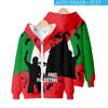 Sudadera con capucha y cremallera de manga corta 2023 Free Palestine Go Palestine