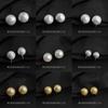 Pendientes de Clip sin Perforaciones, Pendientes Usables, Chapados en Oro Real, Conservan el Color, Pendientes de Clip de Cristal de Gama Alta con Perla Popular y Diseño de Bobina Antimosquitos