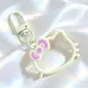 Llaveros de Gato KT de Dibujos Animados Lindos y Coloridos con Lazo Accesorios Colgante de Cuentas Hecho a Mano DIY Materiales Decorativos Venta al por Mayor