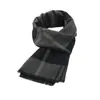 Cachecol de Inverno Masculino Macio Quente Longo Toque de Falso Cashmere Cachecol Xadrez Inverno Espesso Macio Gravata de Pescoço
