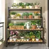 2026 Nuevo Modelo Soporte para Flores con Ruedas, Estante de Almacenamiento Móvil, Soporte de Flores de Piso de Múltiples Niveles para Sala de Estar, Balcón y Uso en Exteriores
