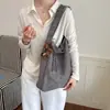 Bolsa de Pelúcia Camurça Estilo Coreano Retrô Feminina 2026 Nova Moda Bolsa Tote com Alça Larga no Ombro Bolsa de Ombro Único de Grande Capacidade para o Dia a Dia