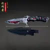 Delta Game Merchandise Cuchillo Verdugo Arma de Metal 22cm Modelo Sin Afilar Accesorio Decoración Artículo Coleccionable