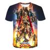2023 nueva camiseta de impresión digital 3D de verano con impresión de moda masculina, personalidad de moda vanguardista
