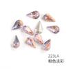 Nova série de cores claras 8*13 gota de água vidro Fundo pontiagudo de diamante material de diamante para base de unha de celular DIY acessórios de joalheria