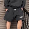 Essentials Hhh Marca de Moda Callejera 1977 Casual Americano Shorts Deportivos Sueltos para Hombre Verano
