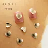 Accesorios de Arte para Uñas Estilo New Punk Transfronterizos, Cruces para Uñas de Celebridades de Internet, Corazón, Estrella de Cuatro Puntas, Decoraciones de Uñas de la Emperatriz Viuda